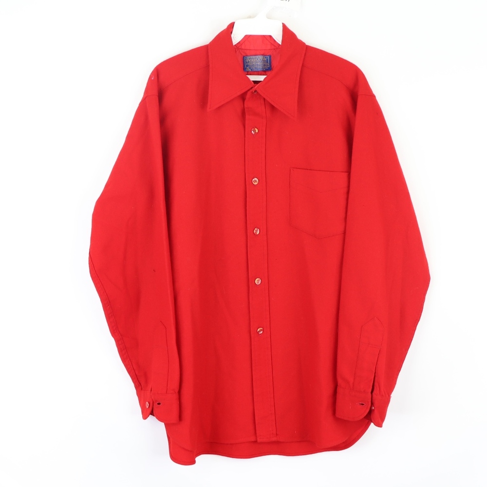 70s Pendleton Mens Large Virgin Wool Board Shirt